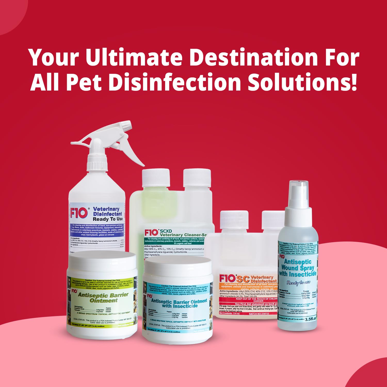 F10 disinfectant for reptile enclosures to keep habitats clean.