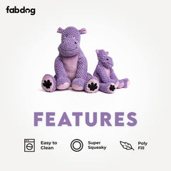 fabdog Floppies fox plush toy for lively fetch and snuggle moments.