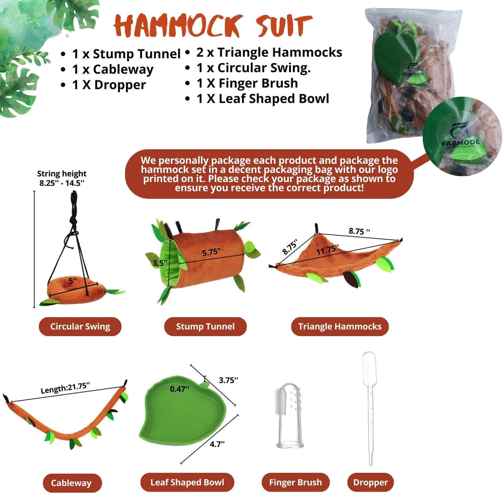 Fabmode cableway hammock adds vertical play and resting spots.