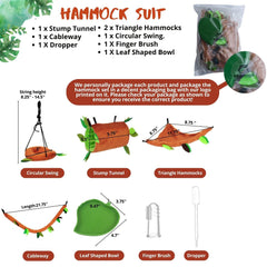 Fabmode cableway hammock adds vertical play and resting spots.
