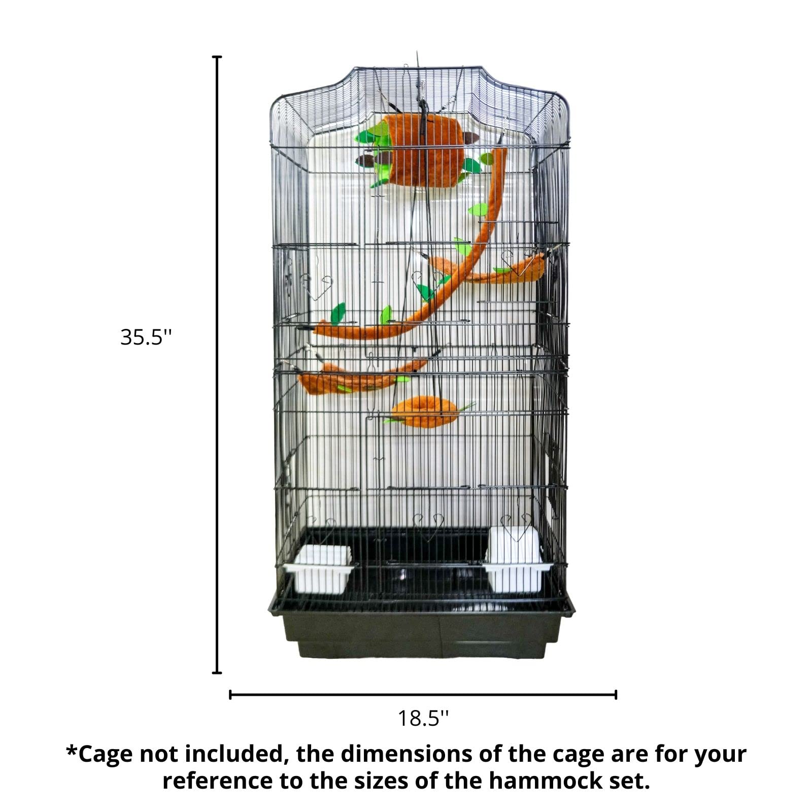 Fabmode circular swing enhances movement and perch opportunities.