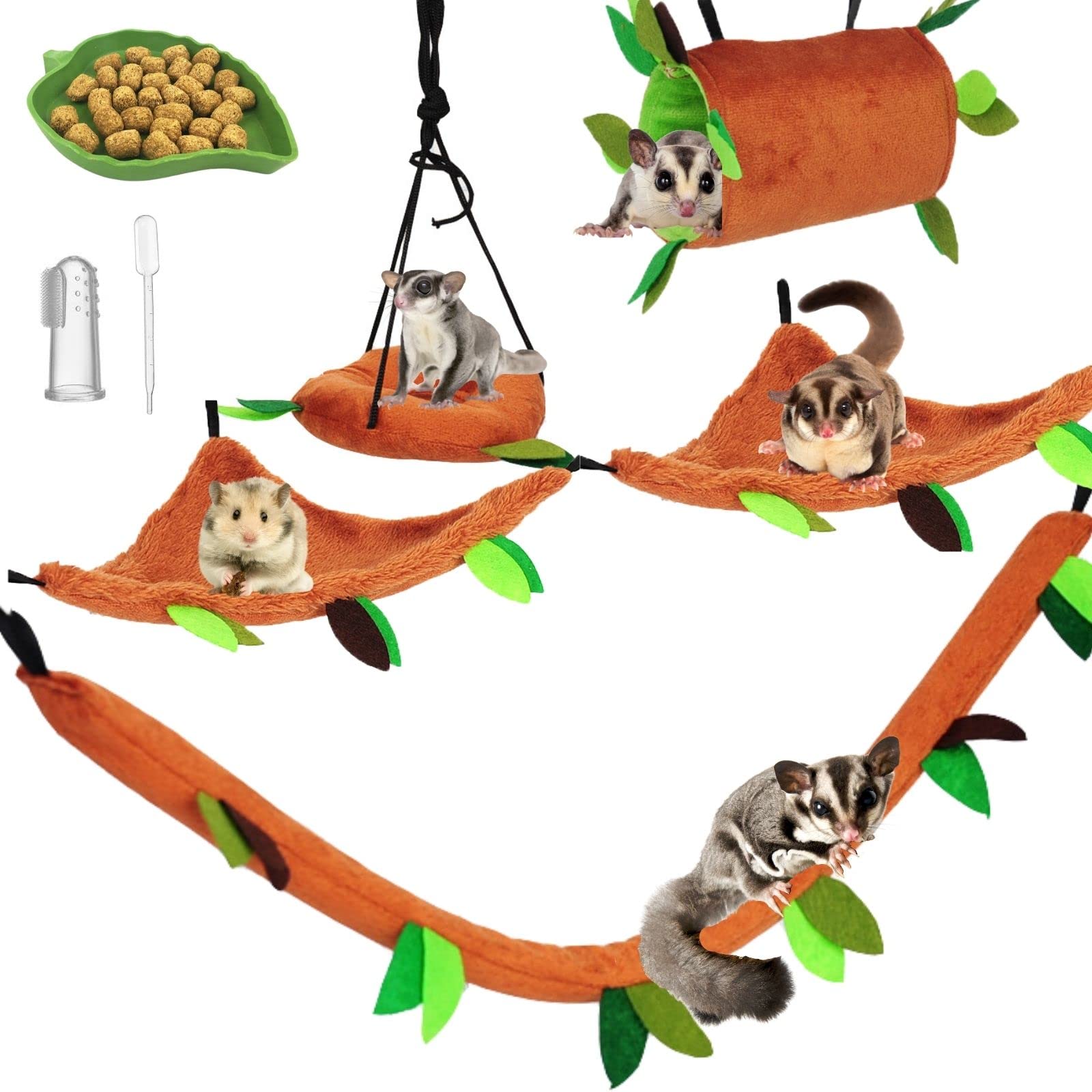 Fabmode stump tunnel hammock provides cozy shelter and climbing options.