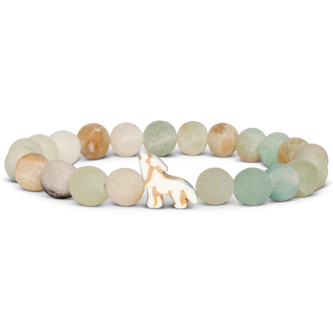 Fahlo Scout bracelet wolf-tracking highlights your Wolf's journey and conservation learning.