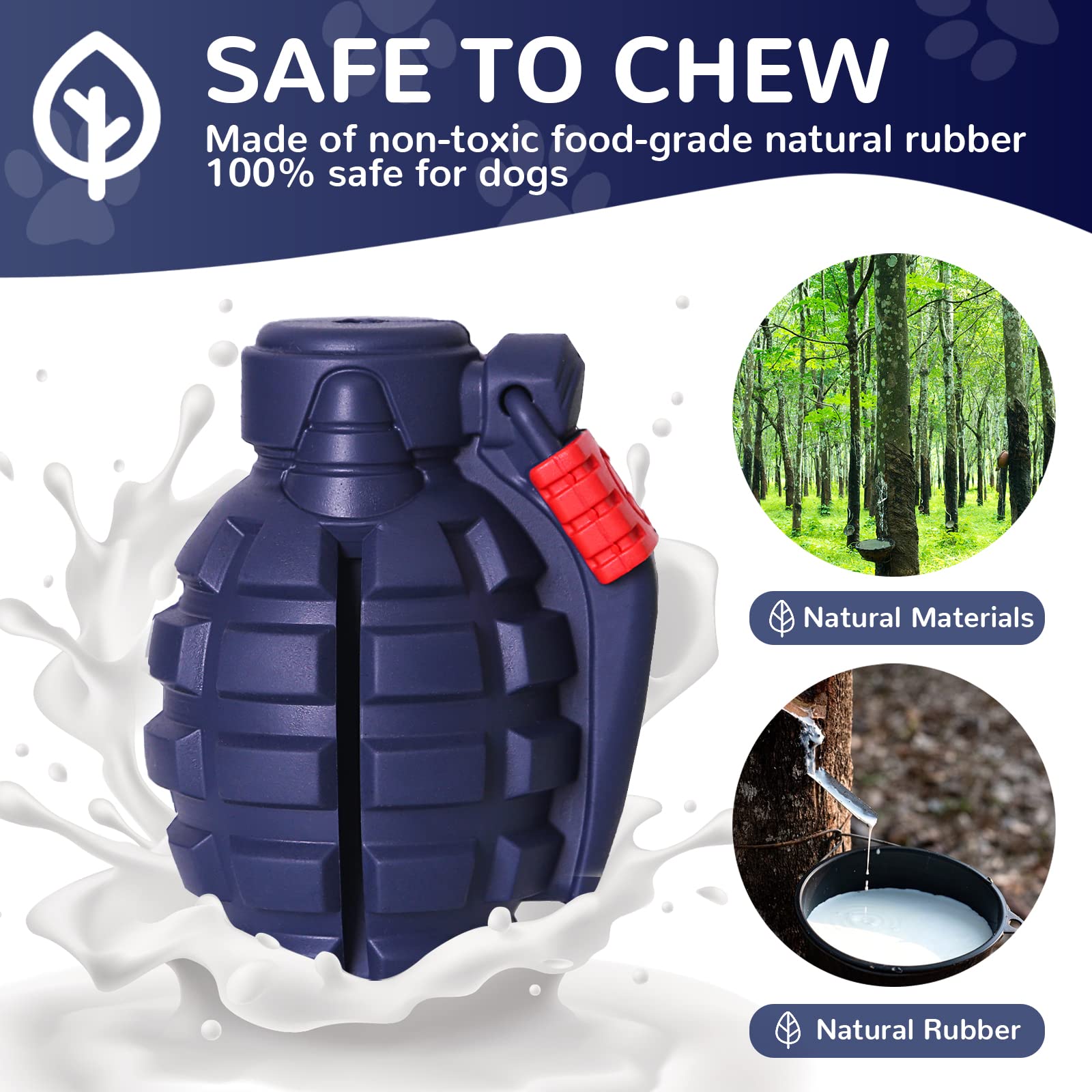 Fairsh grenade toy ready for rolling, chasing, and fetch activities.