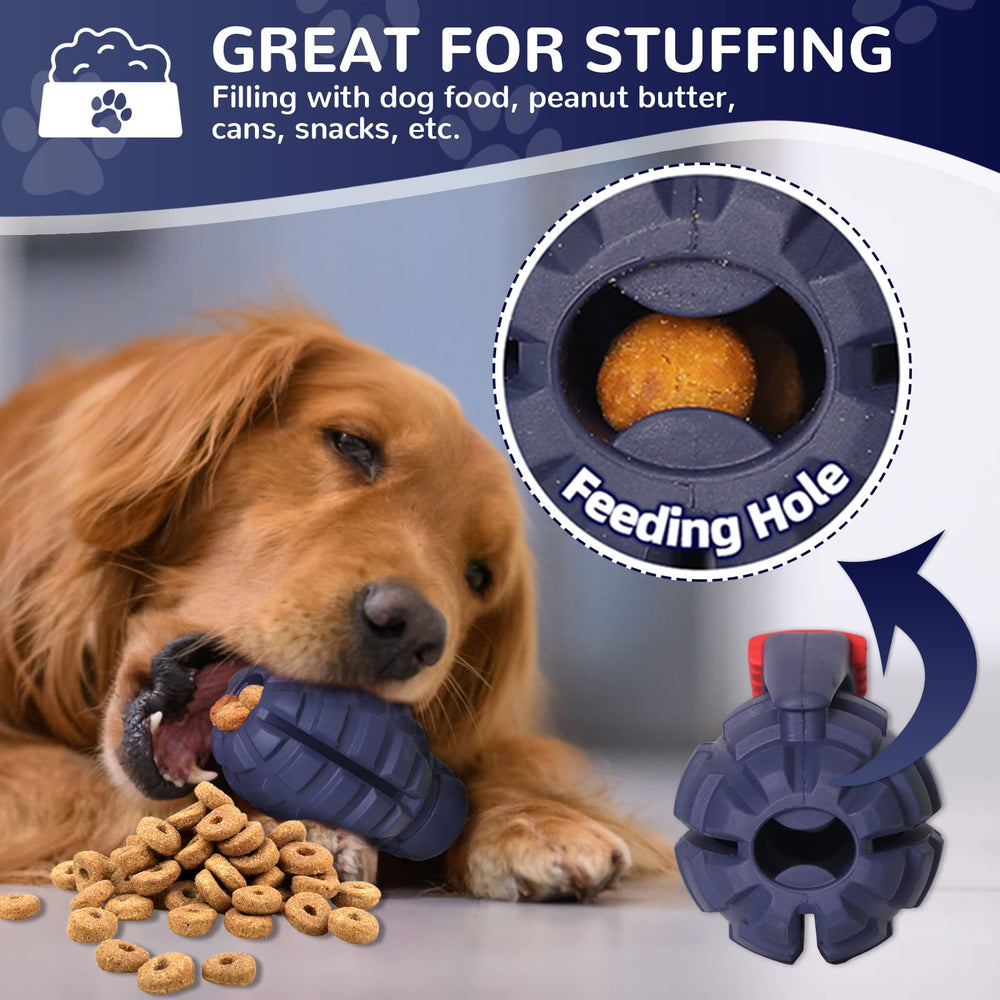 Fairsh stuffed dog toy filled with treats to enhance interactive fun.