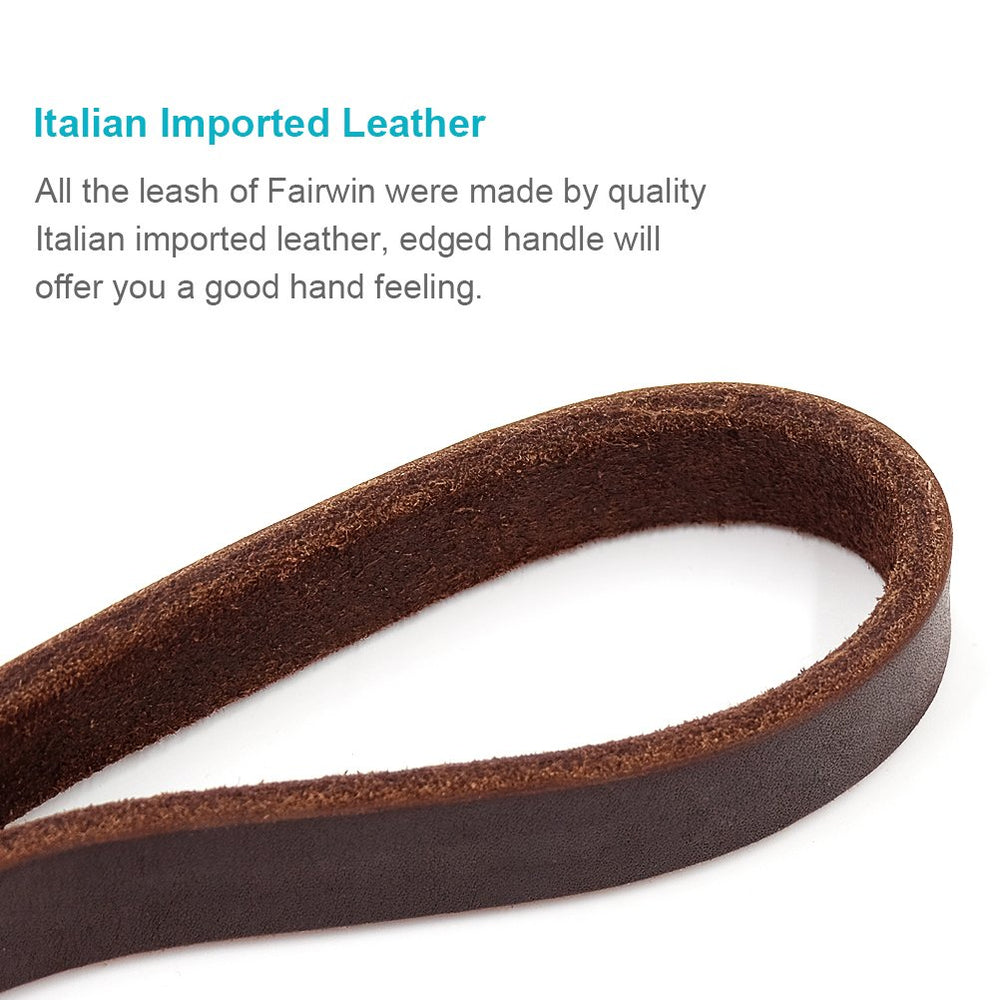 FAIRWIN copper clip detail on leash highlights strength.