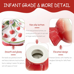 FALESHOS anti-vomit design reduces splashes during meals