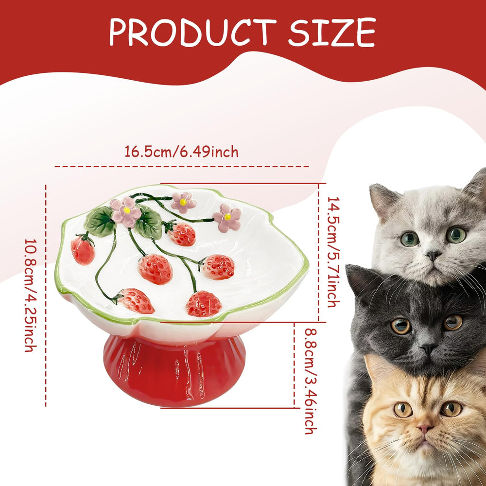 FALESHOS tilted raised pet dish supports comfortable feeding posture