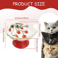 FALESHOS tilted raised pet dish supports comfortable feeding posture