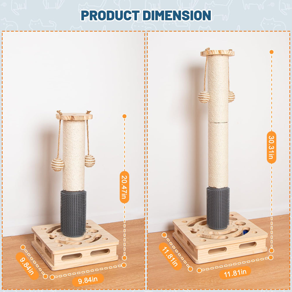 Famifit anti-slip bottom pads keep the post steady on smooth surfaces.
