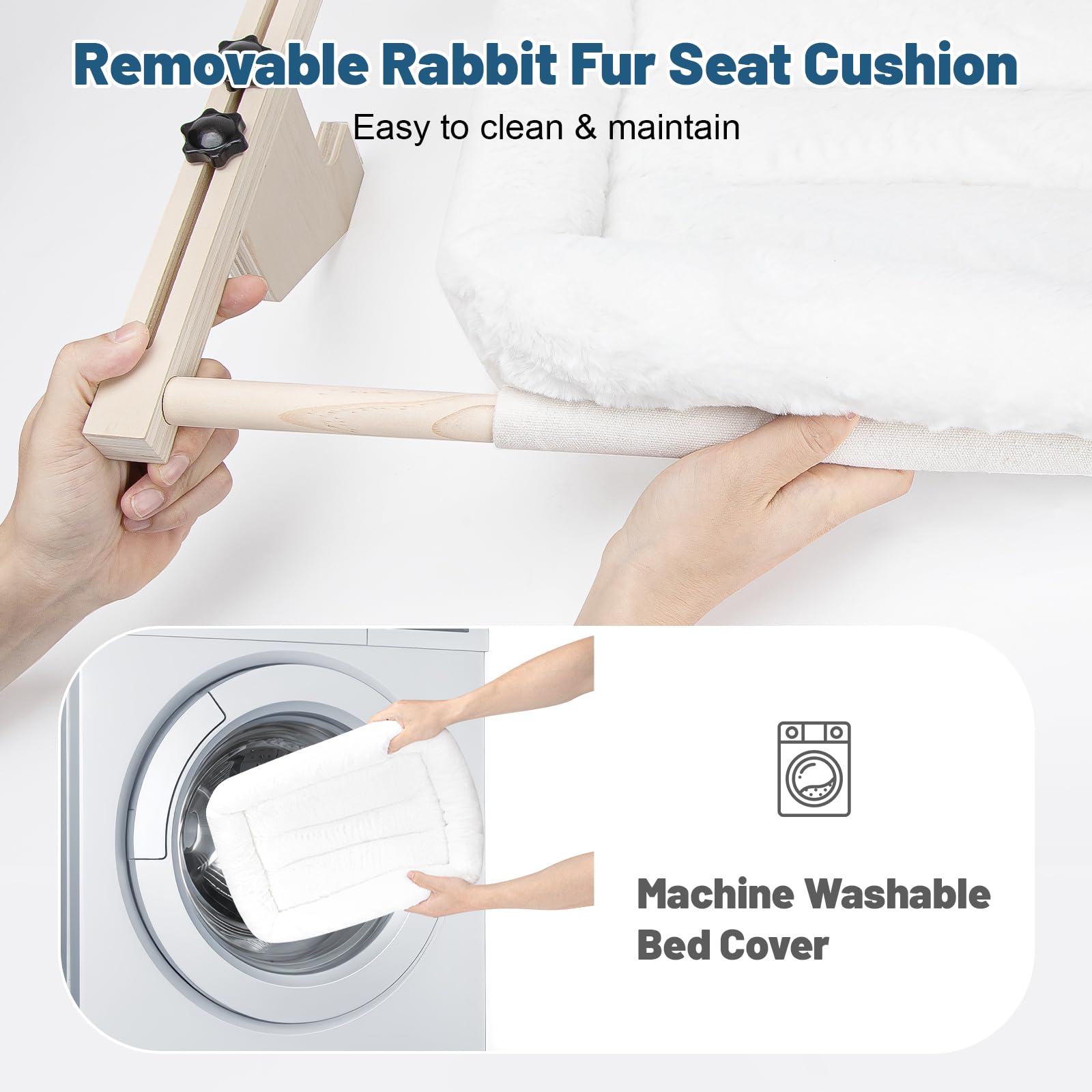 Installing Famifit perch on a windowsill without tools.