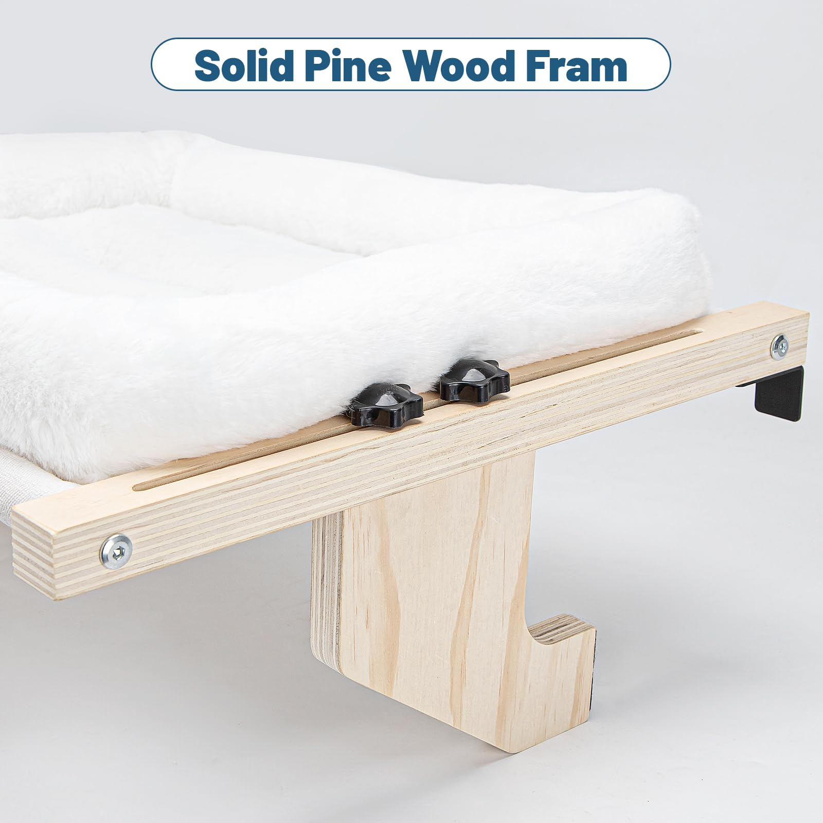 Natural pine frame close-up highlighting eco-friendly materials.