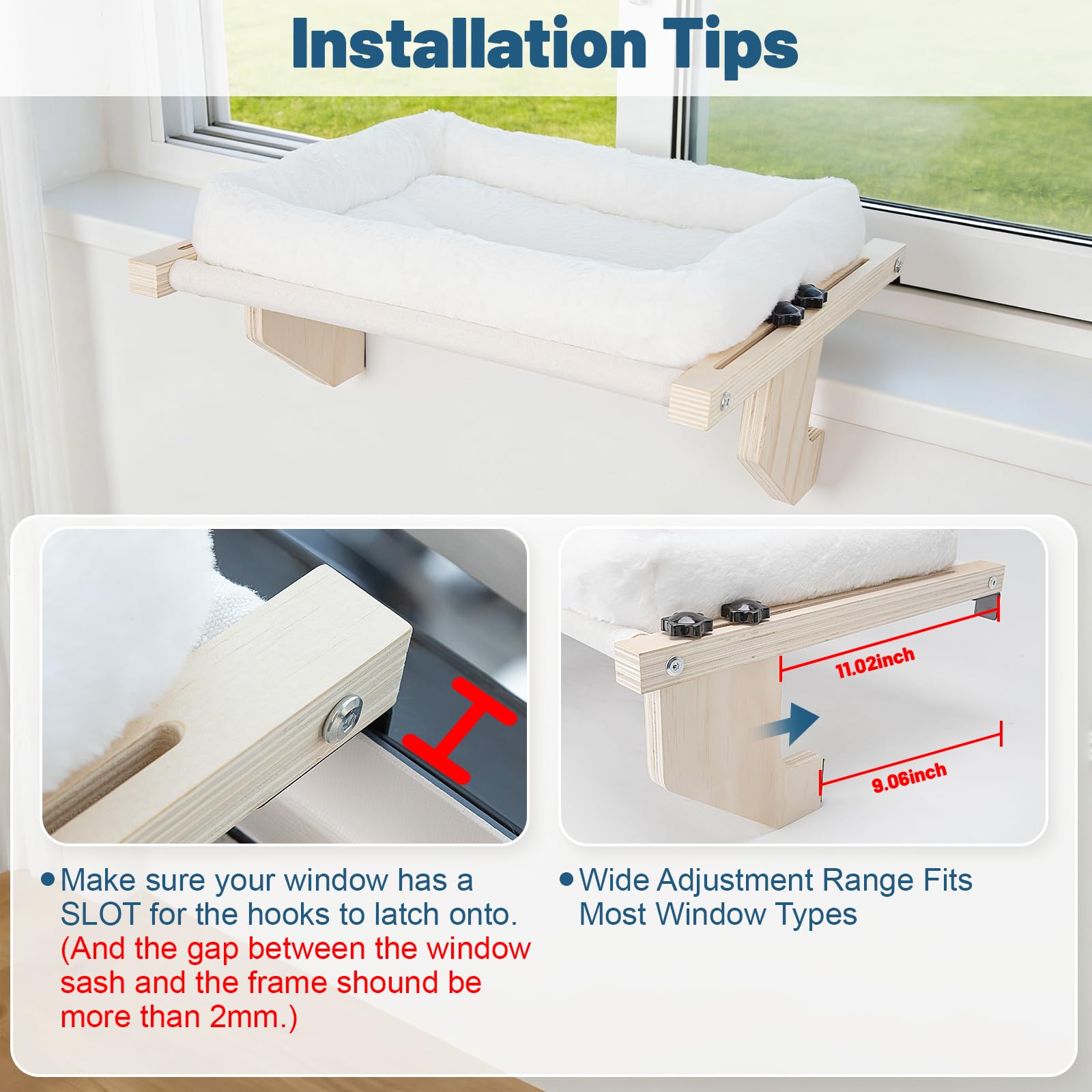 Versatile placement shown on windowsill and bedside setup.