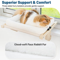 Close-up of Famifit cushion showing plush rabbit fur texture.