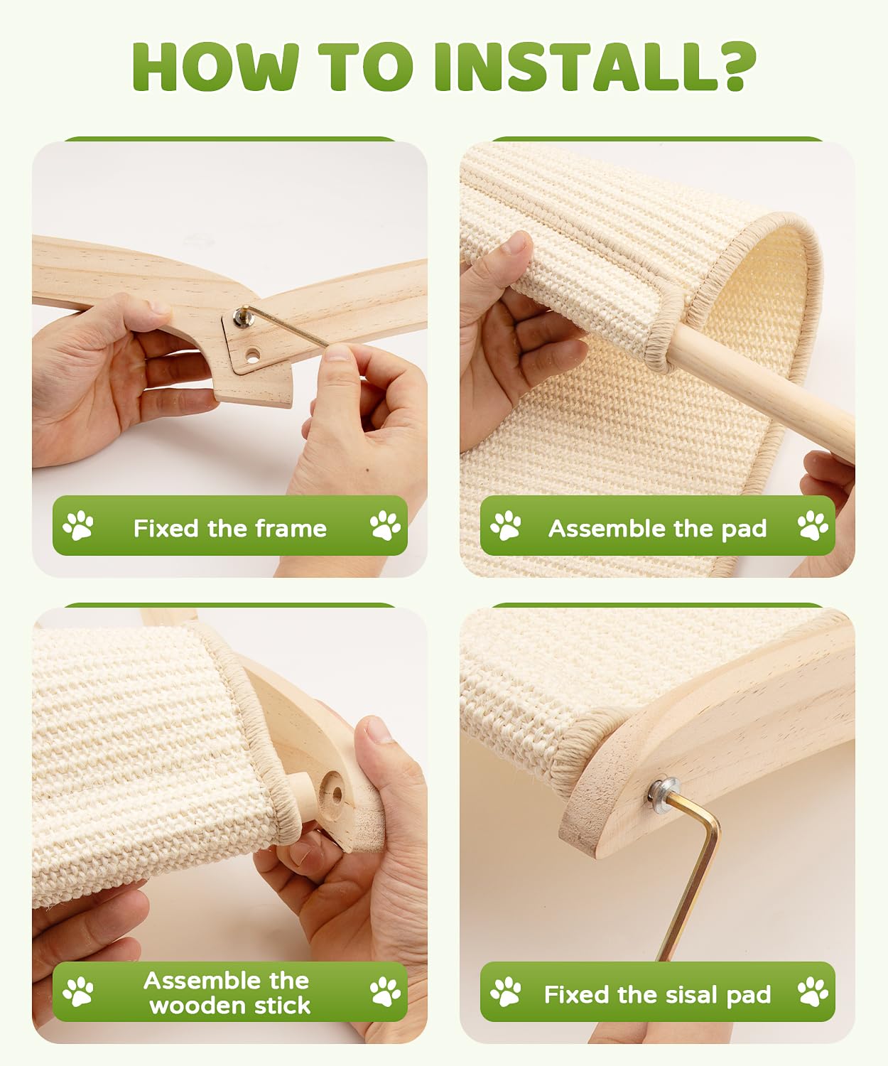 Famifit indoor cat furniture look blends with home decor while offering a functional scratcher.