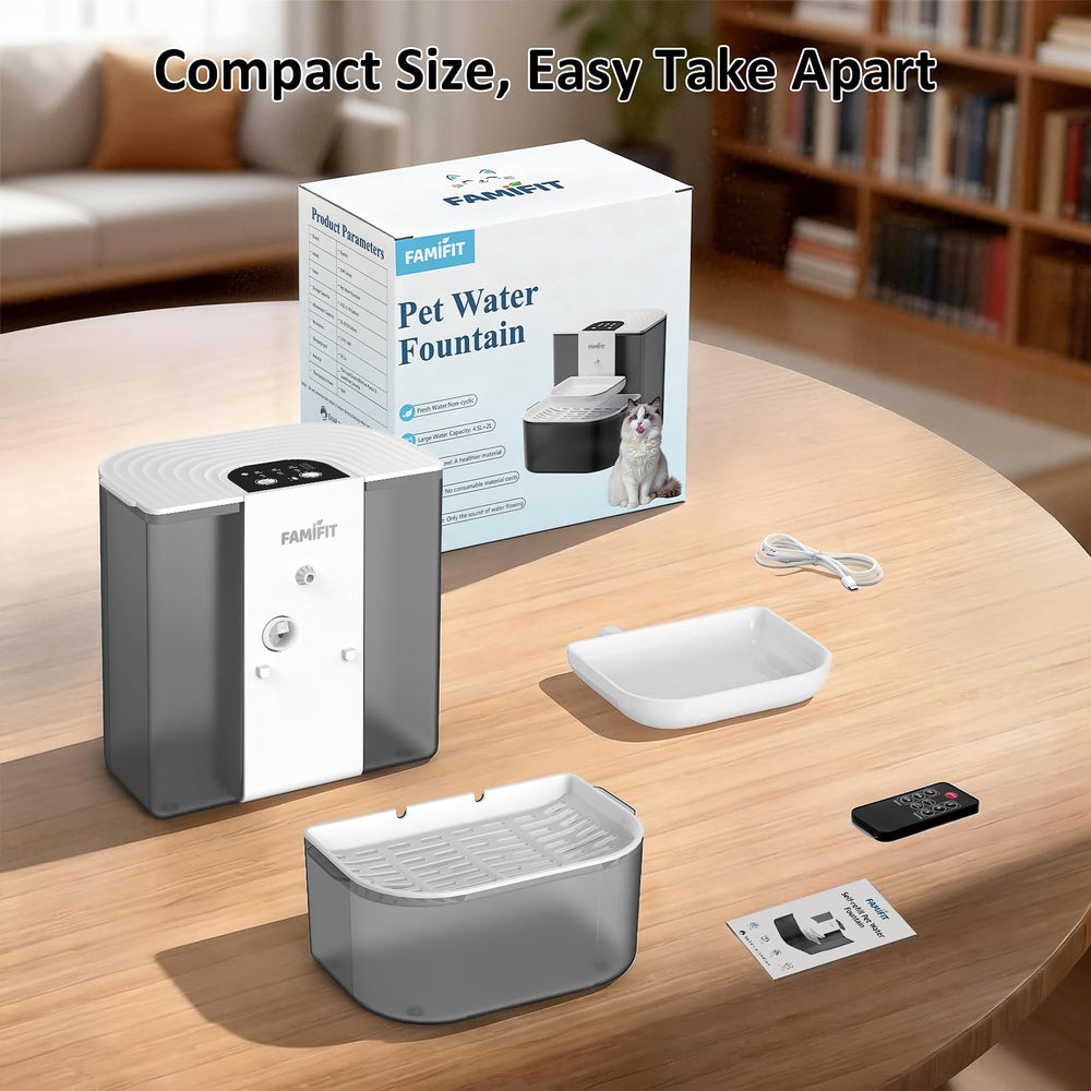 Removable parts designed for easy washing on Famifit fountain