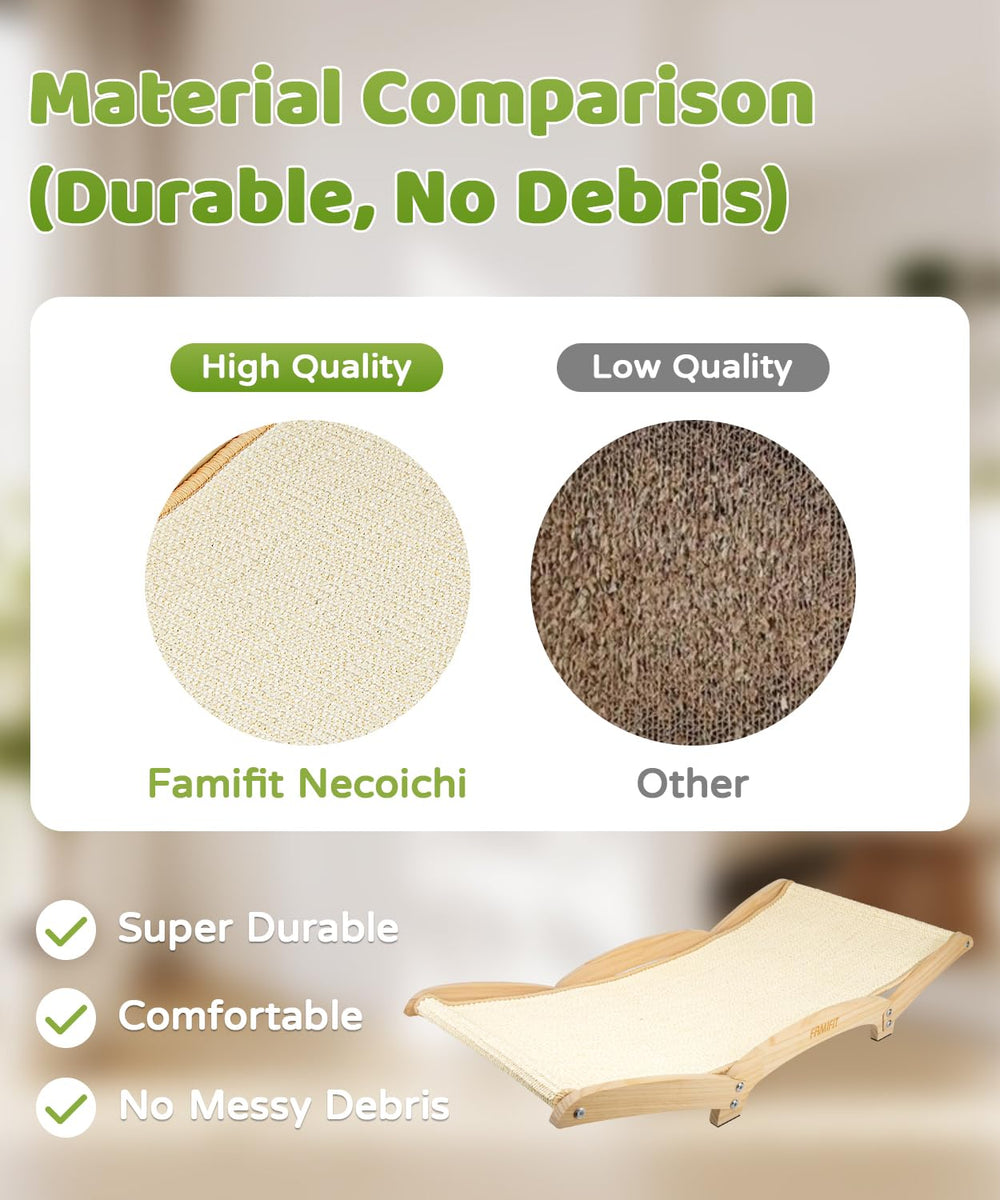 Famifit tool-free assembly in minutes reveals a sleek wood finish.