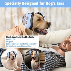 Famikako ear muffs paw-pattern cups provide snug fit and extra comfort.