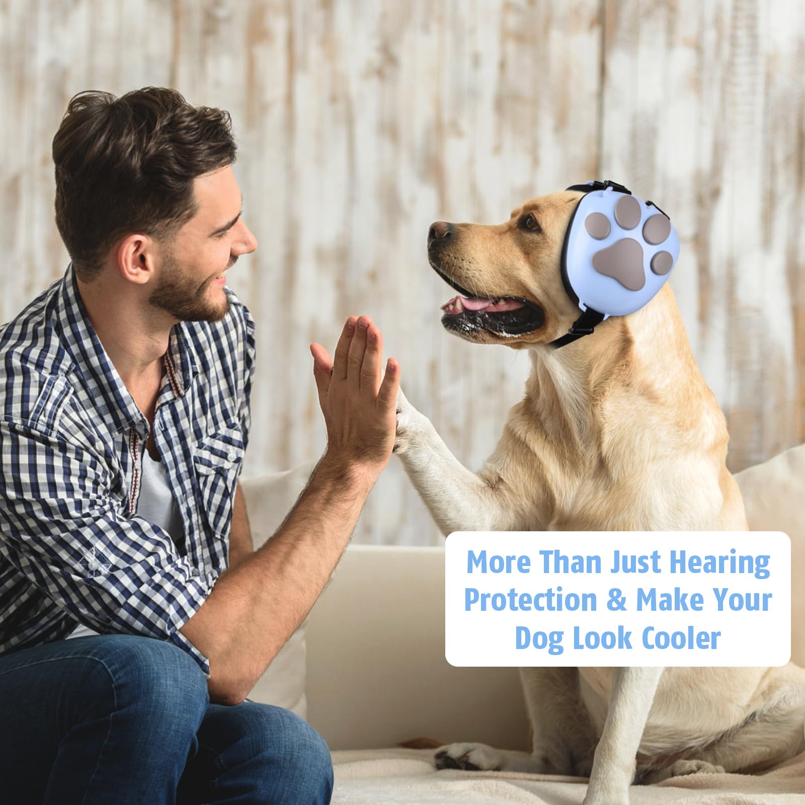 Famikako dog ear muffs ideal for thunder or fireworks events.