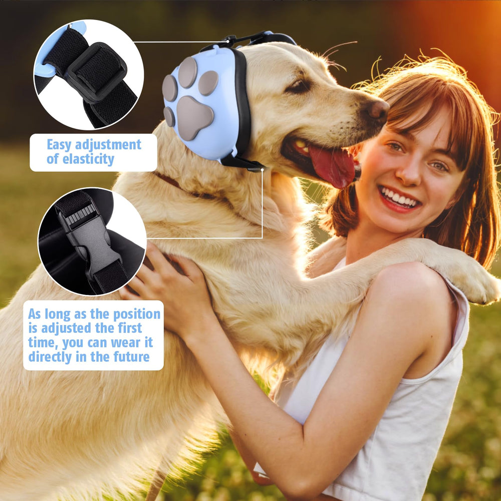 Famikako white shell pink paws muffs offer stylish option for female dogs.