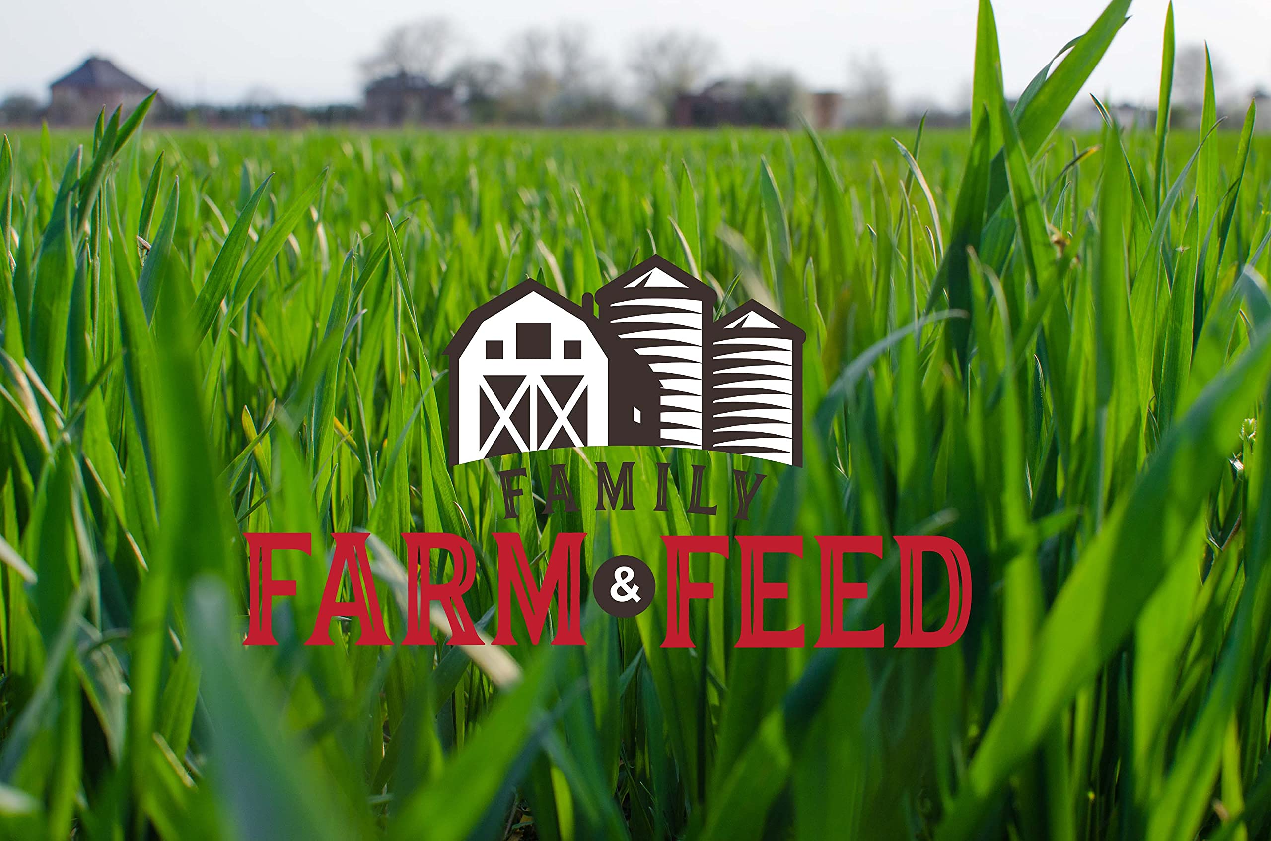 Family Farm and Feed alfalfa pellets used in garden applications for lawns and roses.
