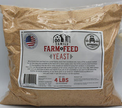 Brewers Yeast label on FAMILY FARM AND FEED 4 lb pouch with nutrition info