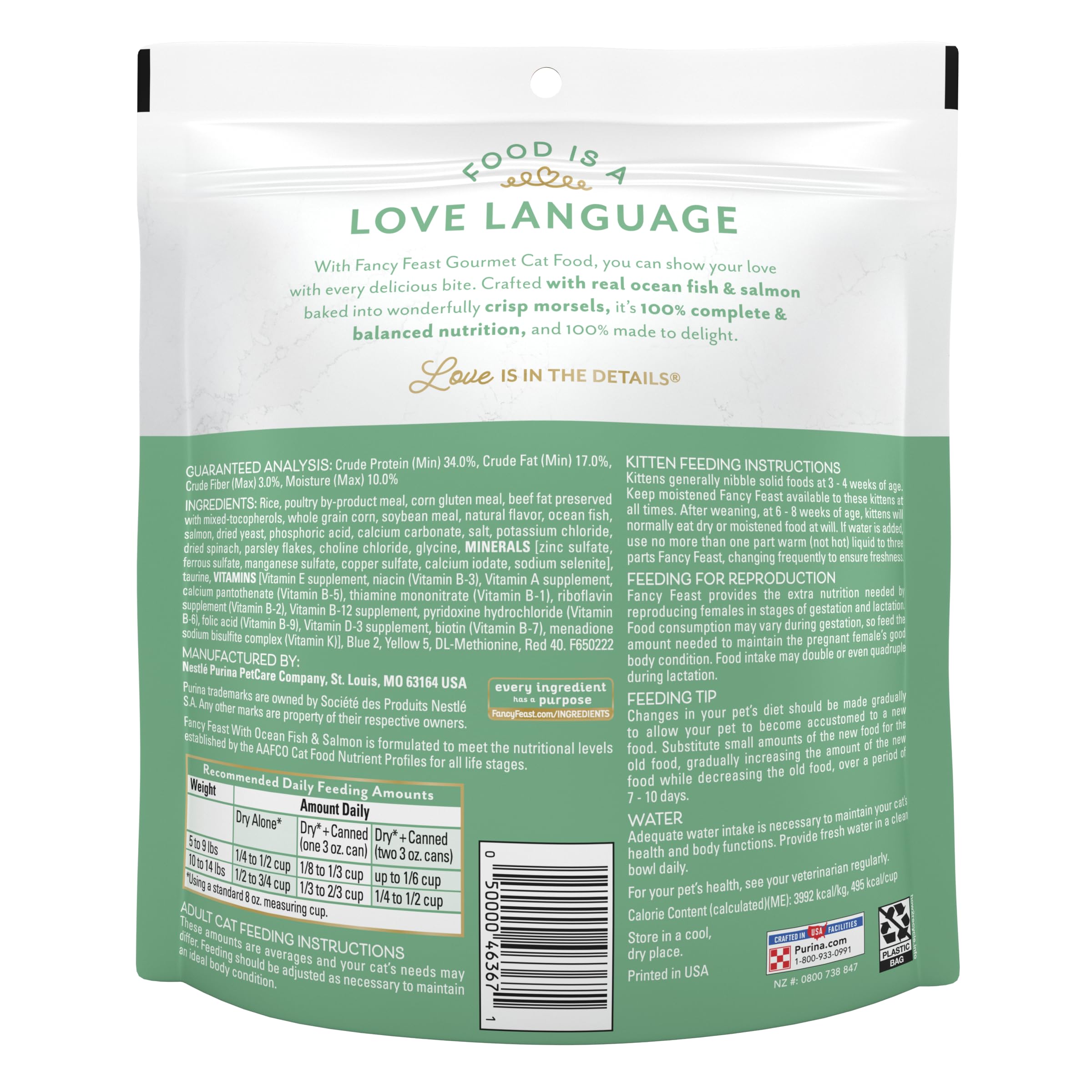 Fancy Feast provides 100 percent balanced nutrition in every serving.