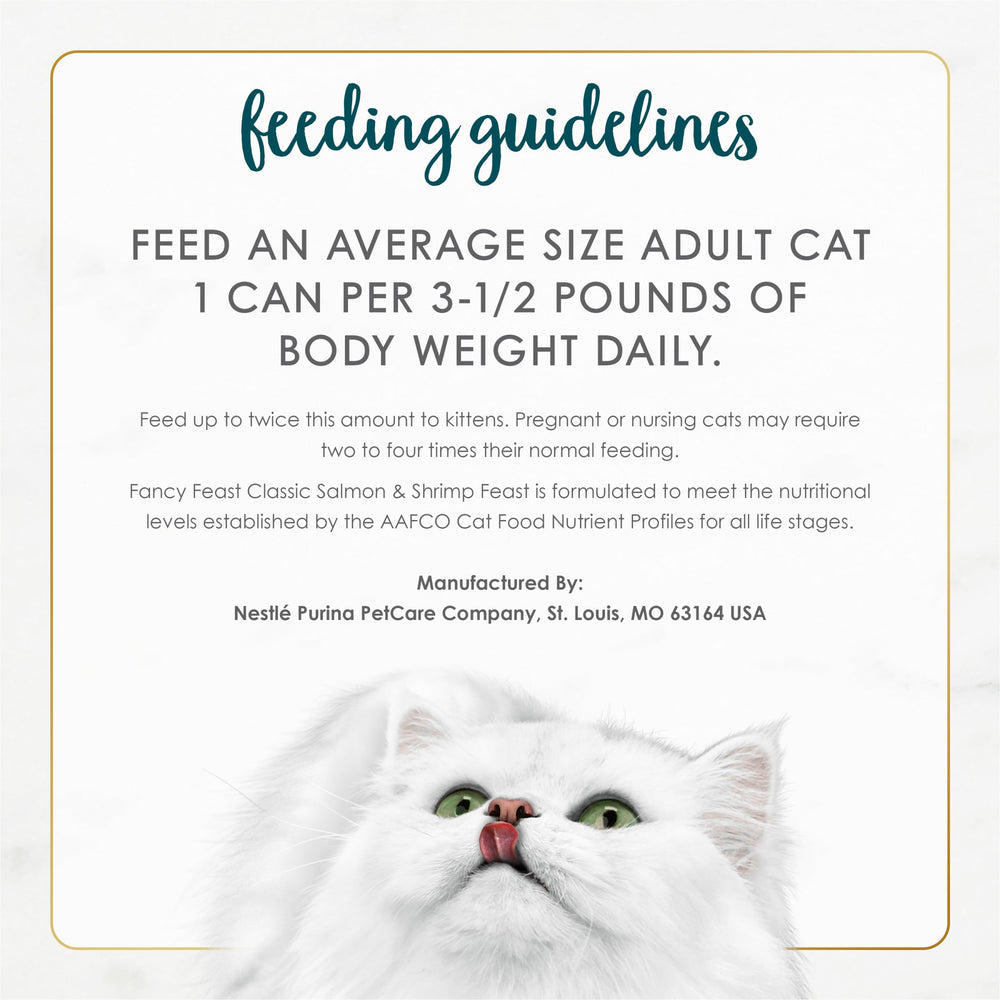Fancy Feast 24-pack convenient cans for easy daily feeding.
