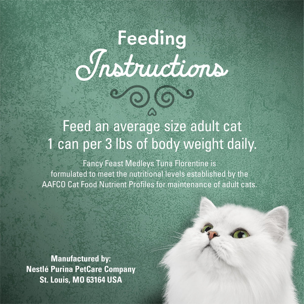 Fancy Feast Adult Cat Nutrition emphasizes complete balanced nutrition for adult cats.