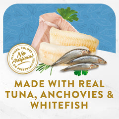 Fancy Feast Broths Classic grain-free formula with recognizable ingredients.