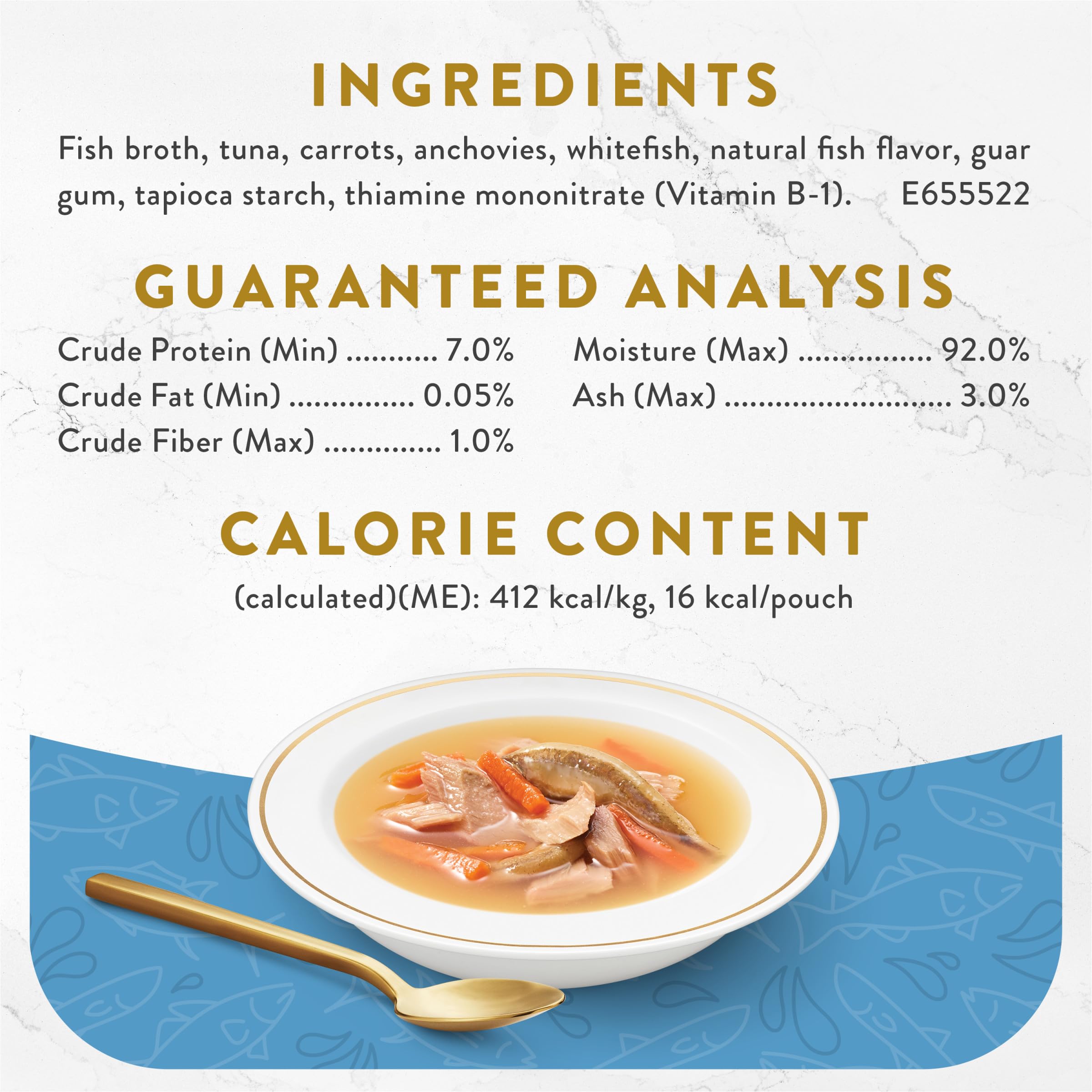 Fancy Feast Broths Classic silky broth invites cats to lap up flavor.