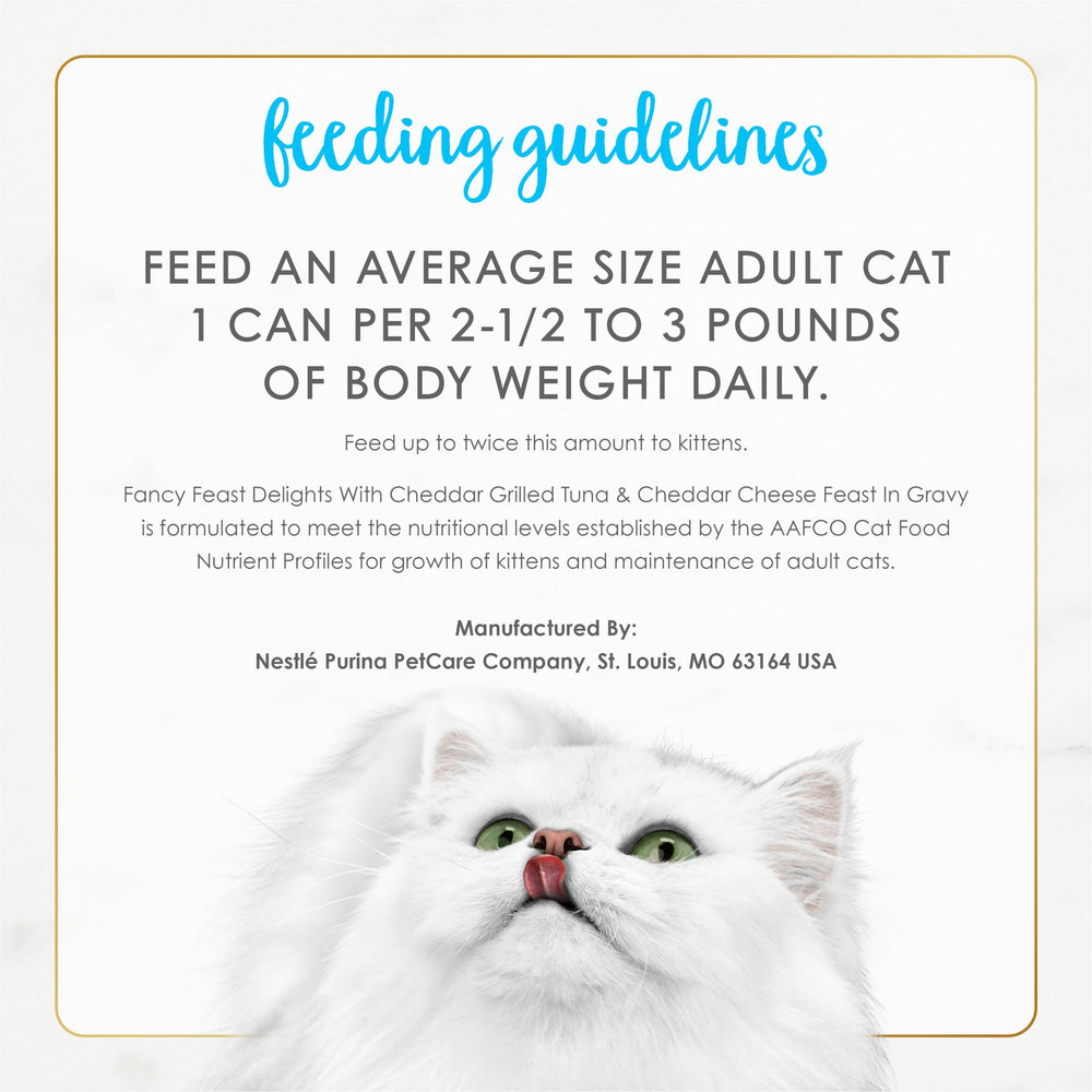 Fancy Feast Delights tender tuna pieces in gravy entice meals for picky eaters