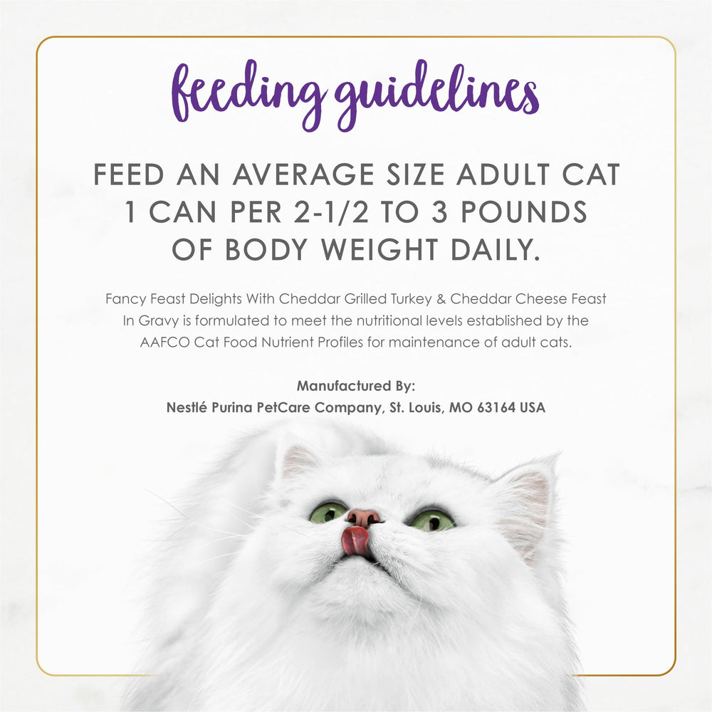 Fancy Feast Delights tender-turkey-bites illustrate soft texture cats enjoy.