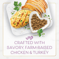 Fancy Feast 100 percent complete nutrition supports adult cat wellbeing.