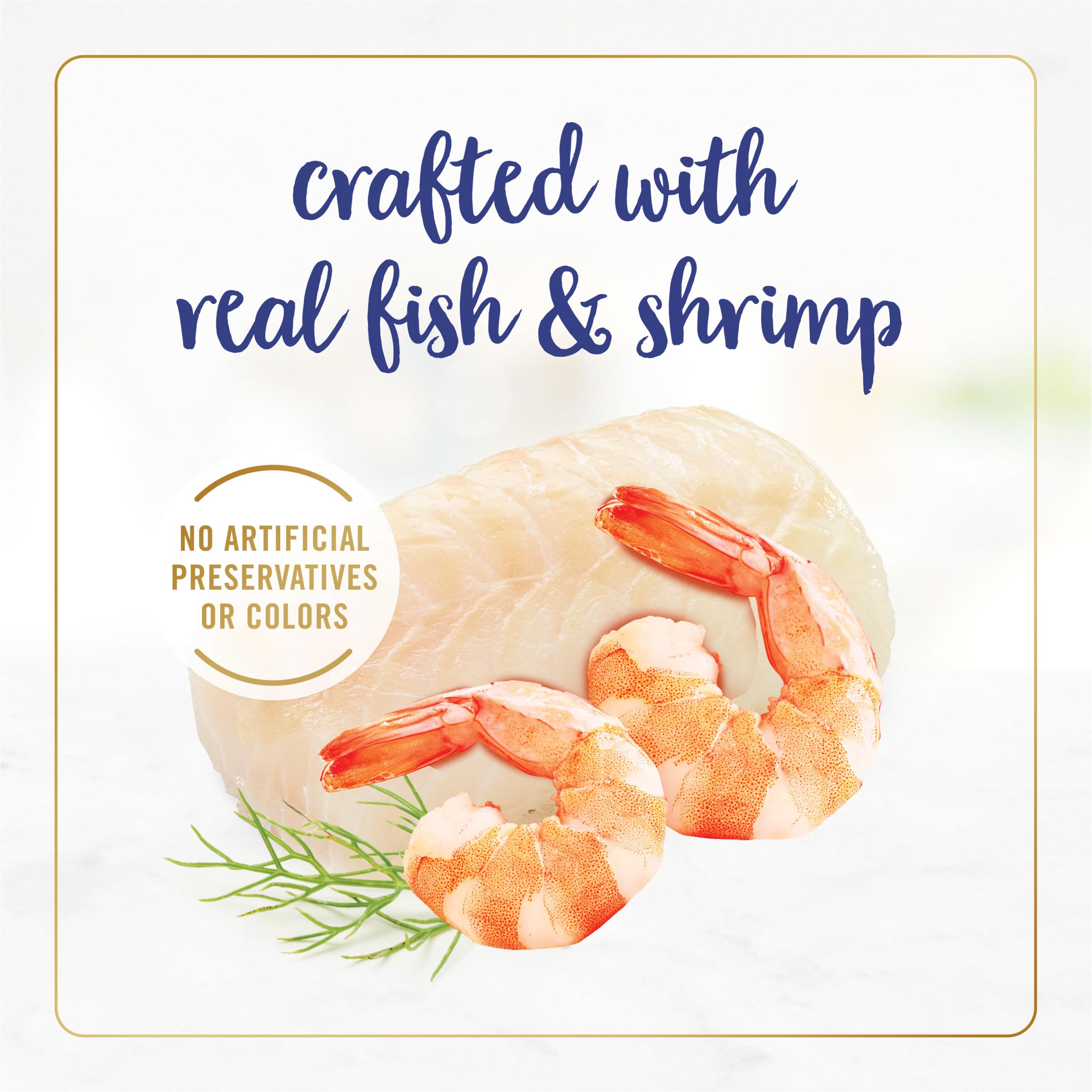 Fancy Feast Flaked Fish and Shrimp pack front for easy purchasing