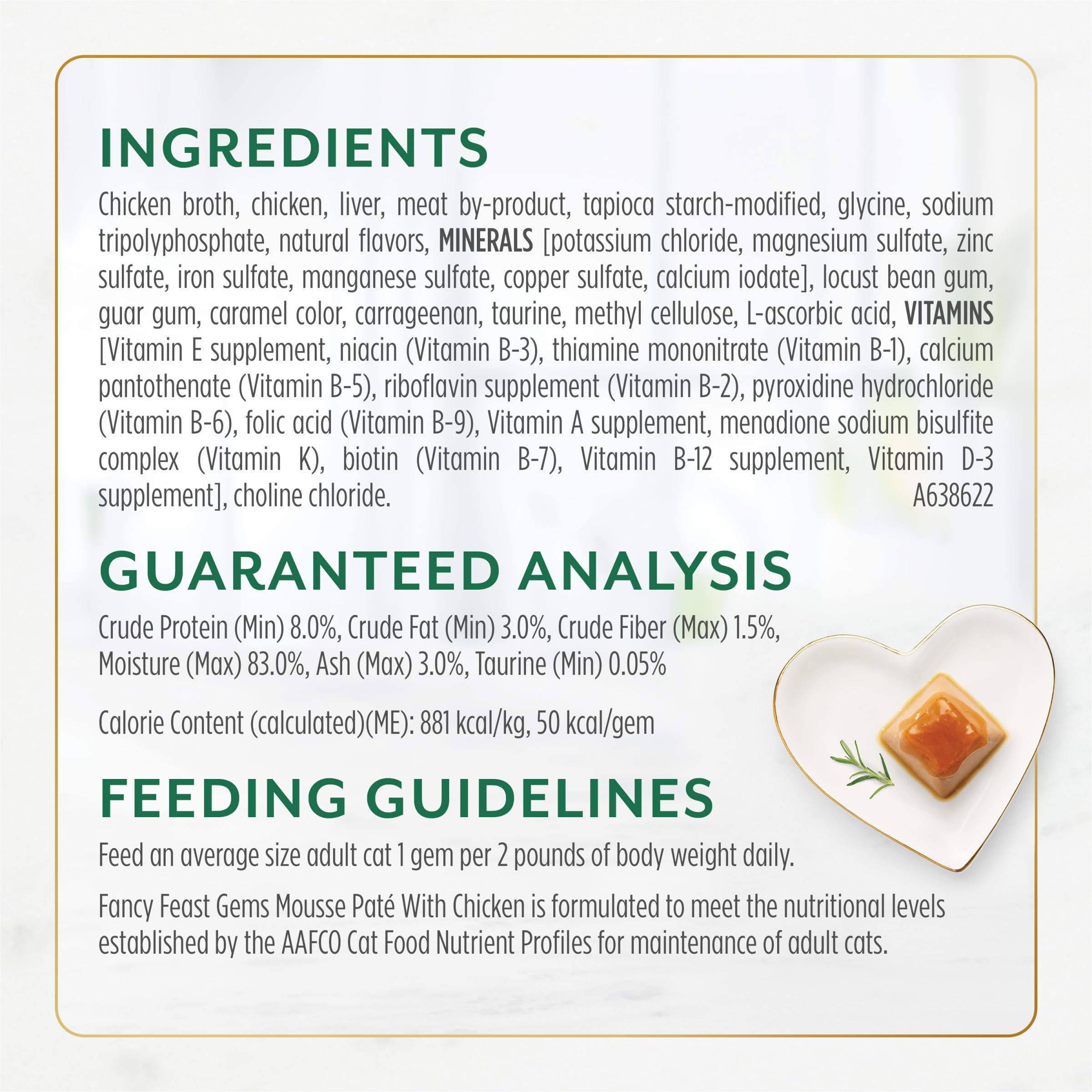 Grain-free recipe features real chicken, supporting protein-forward meals.