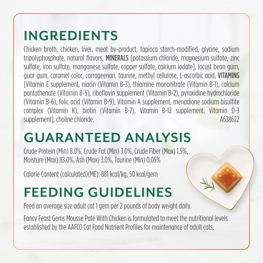 Grain-free recipe features real chicken, supporting protein-forward meals.