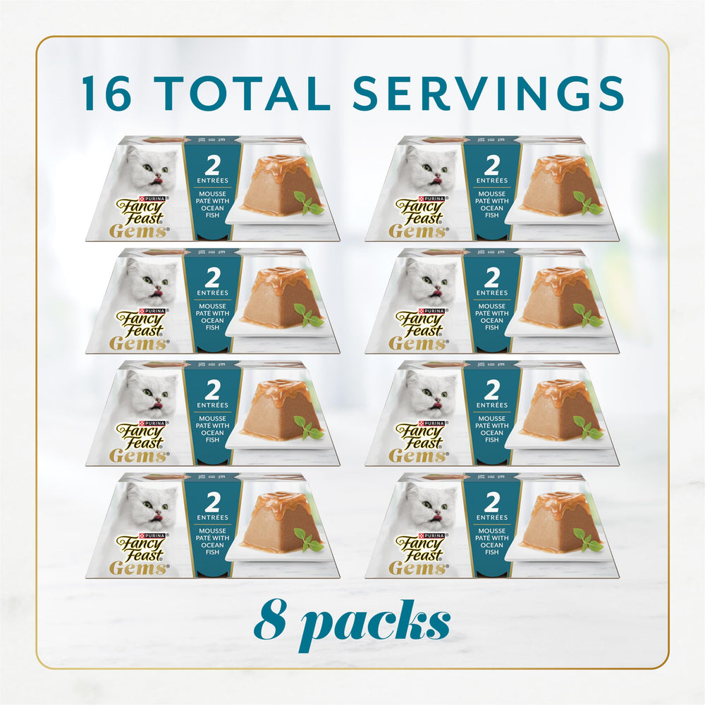 Fancy Feast Gems gravy halo close-up emphasizes layered flavor in every serving.
