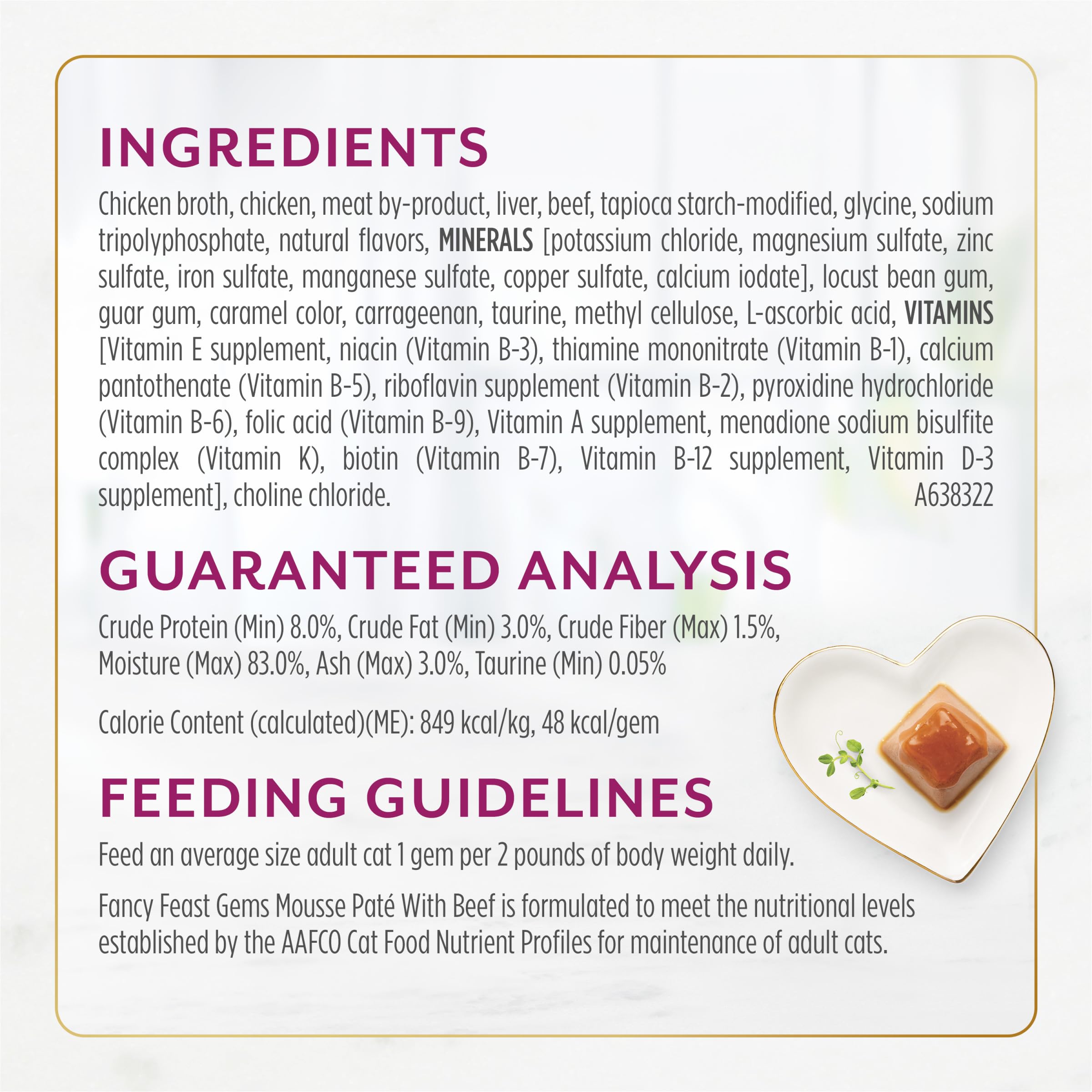 Fancy Feast Gems Mousse with Beef peel, reveal & serve for quick, clean feeding.