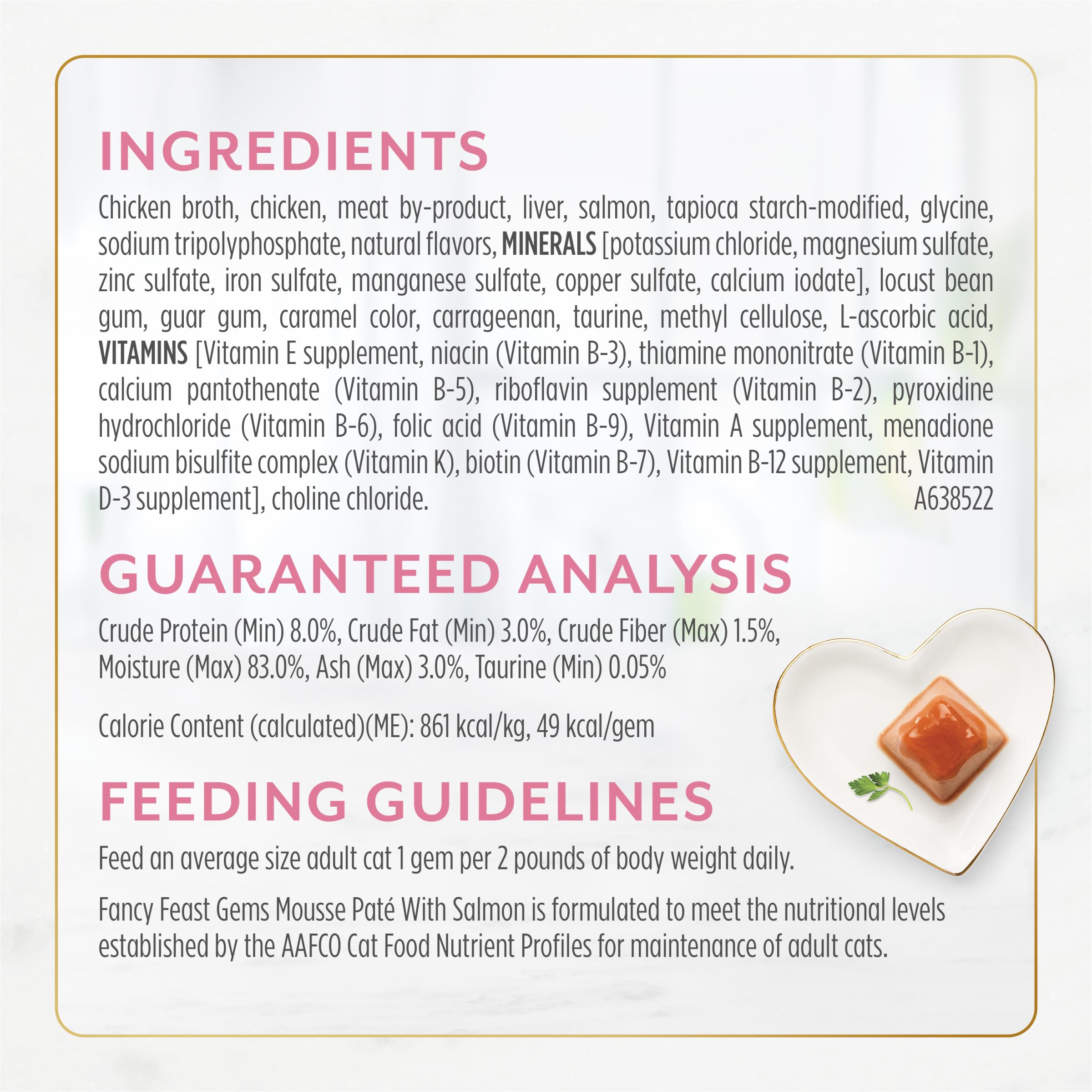 Fancy Feast Gems No Artificial Preservatives clean ingredient approach.