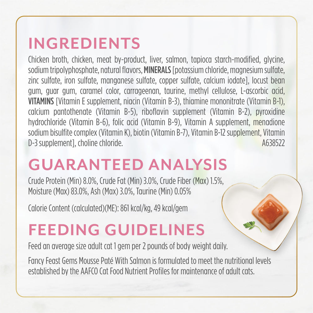 Fancy Feast Gems No Artificial Preservatives clean ingredient approach.