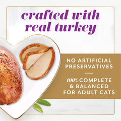 Fancy Feast Gems turkey pate mousse twopack serves two portions for easy meals.