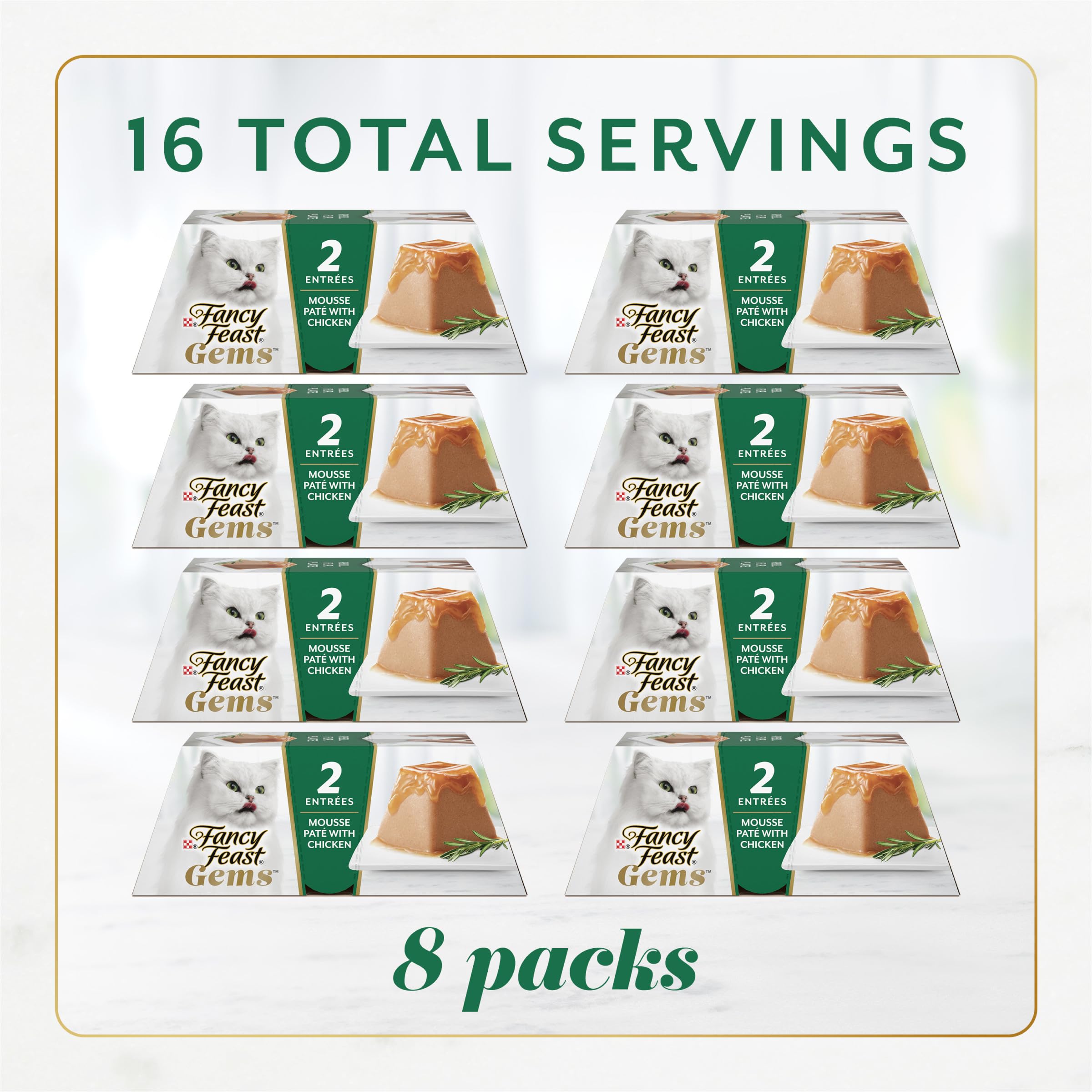 Two-serving pack keeps meals fresh and easy for busy pet parents.