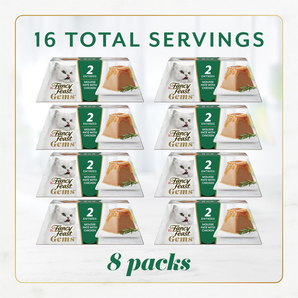 Two-serving pack keeps meals fresh and easy for busy pet parents.