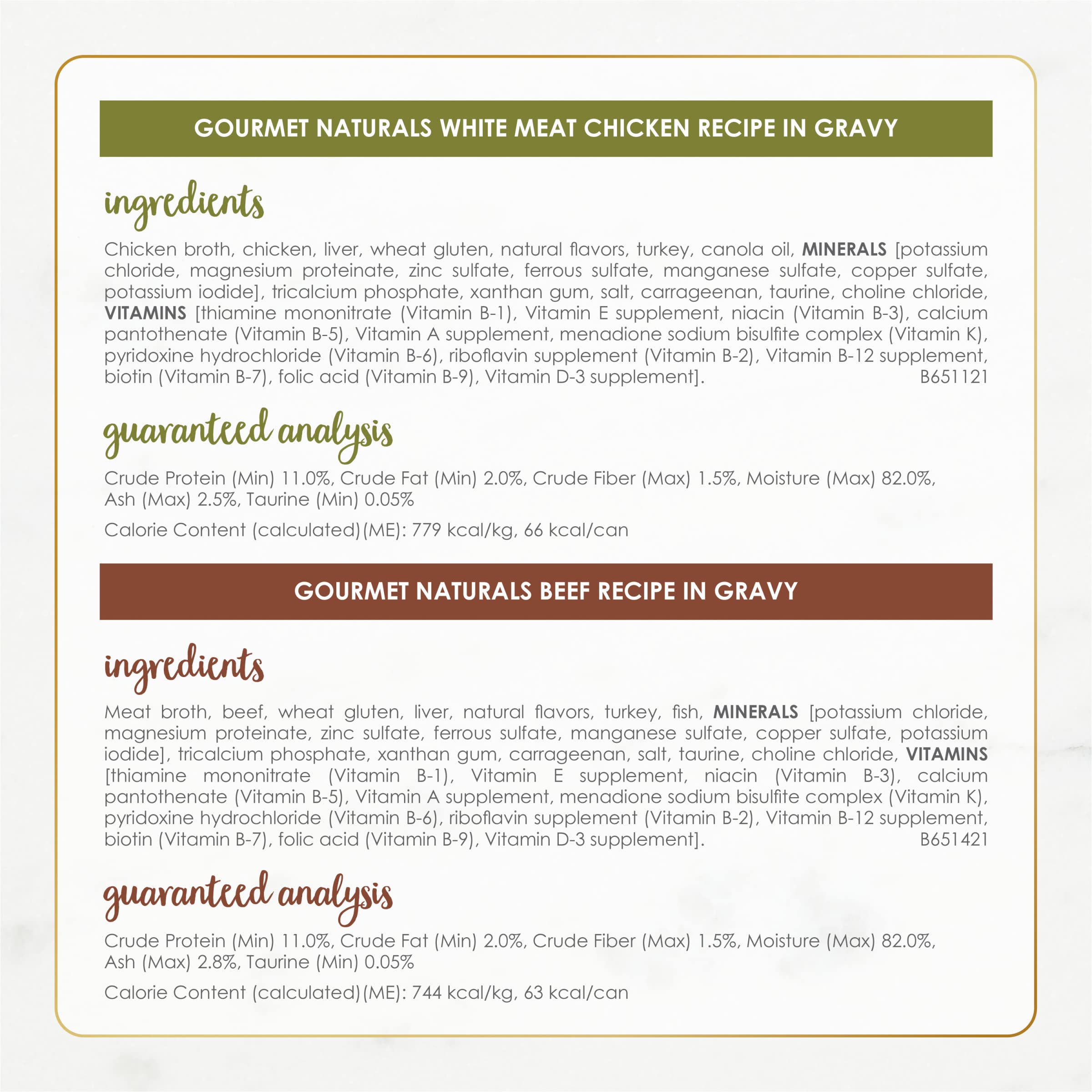 Fancy Feast Gourmet Naturals 3oz cans emphasize convenient, single-serve portions.