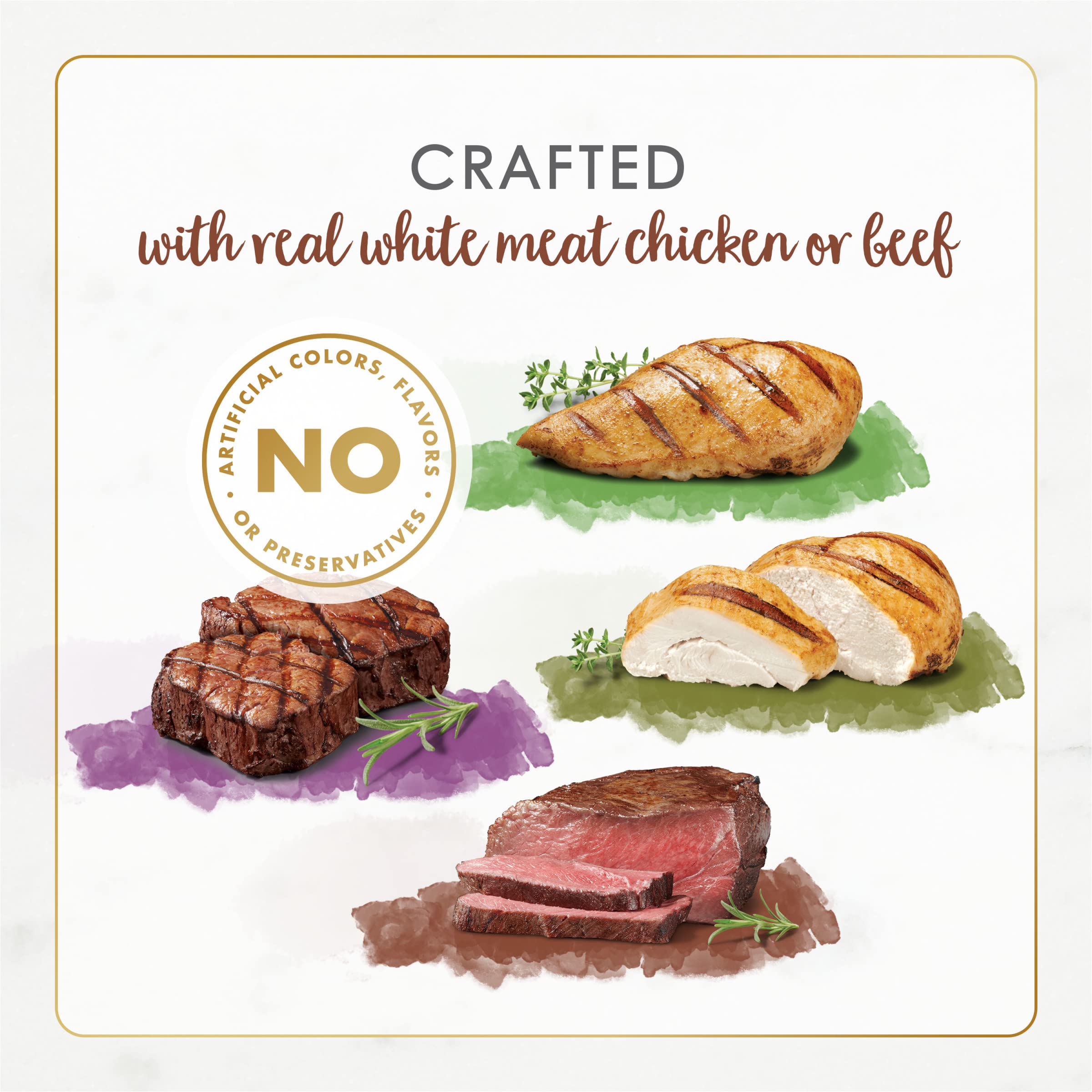 Fancy Feast Gourmet Naturals vitamins and minerals are visible for balanced nutrition.