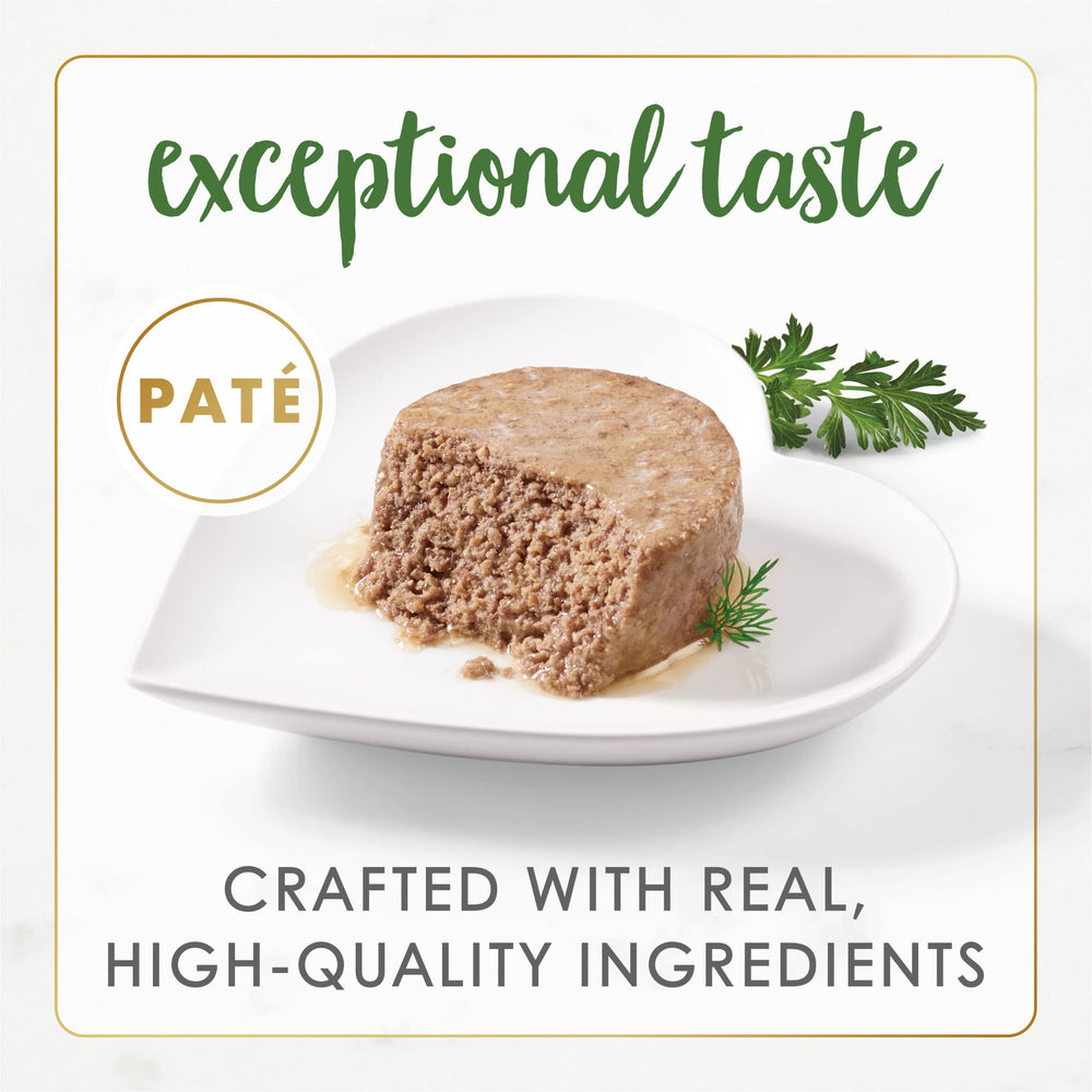 Fancy Feast Gourmet Naturals Salmon Pate can, seafood flavor with nutrients