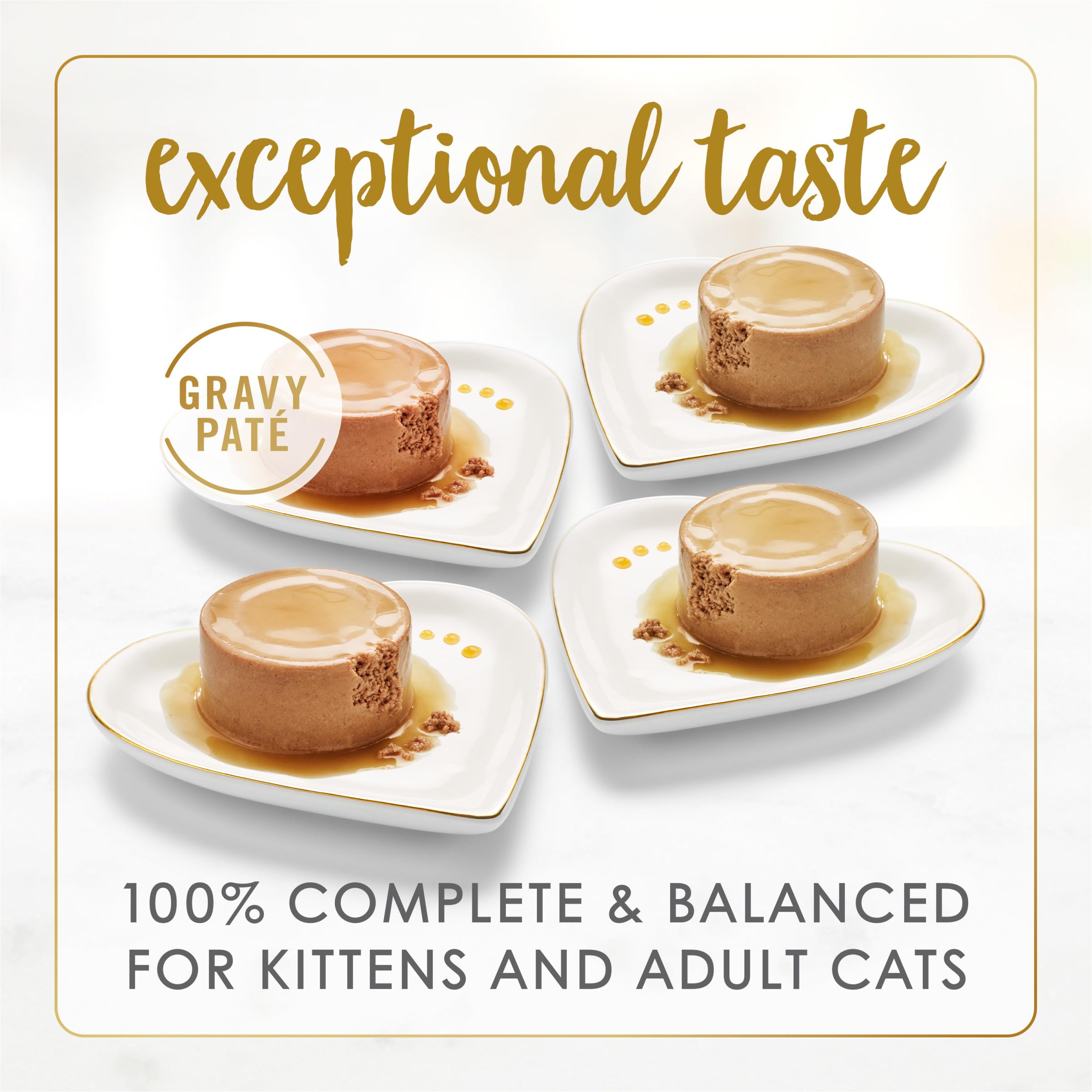Fancy Feast Gravy Lovers beef pate in gravy highlighting premium protein