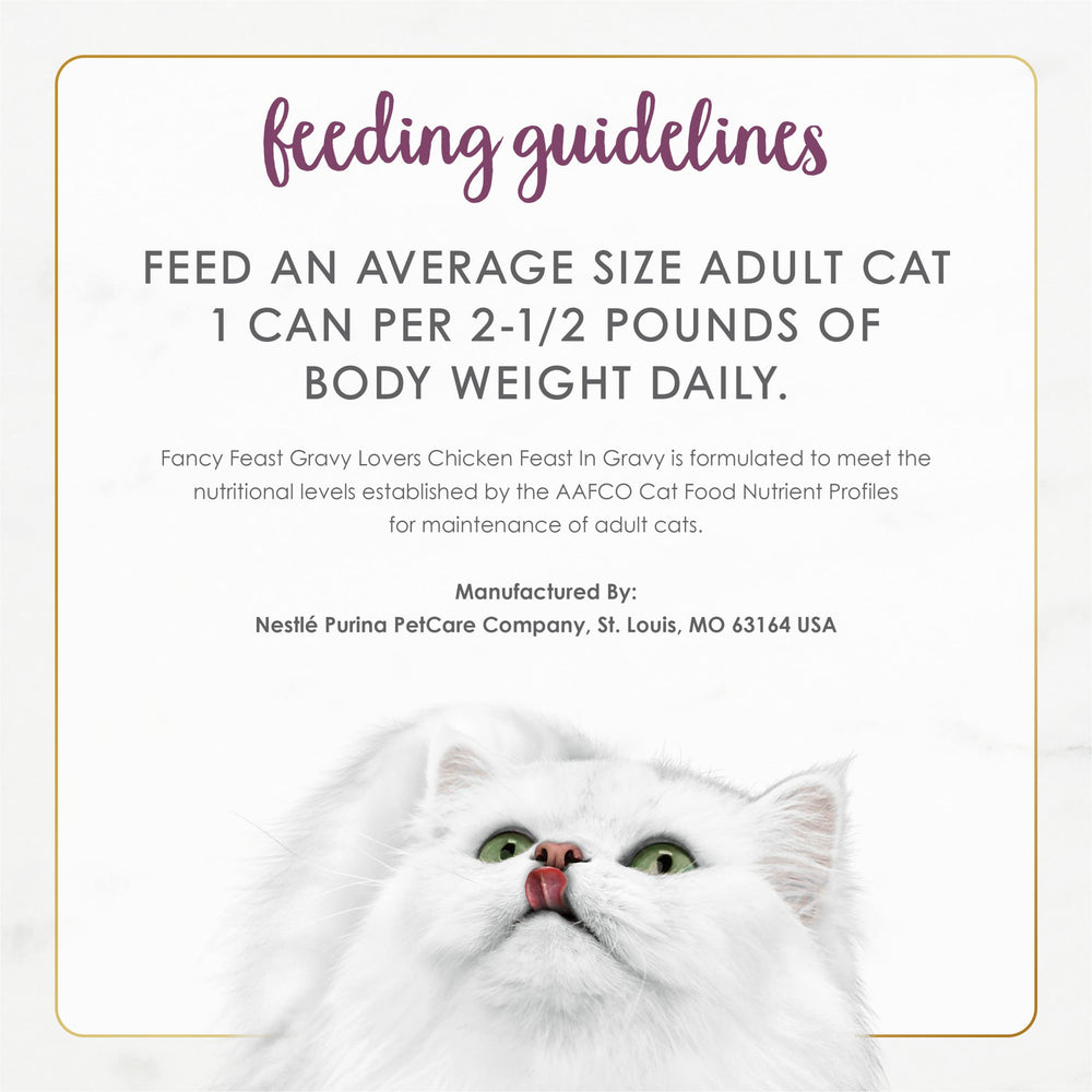 Fancy Feast Gravy Lovers made in U.S. facilities with safety checks.