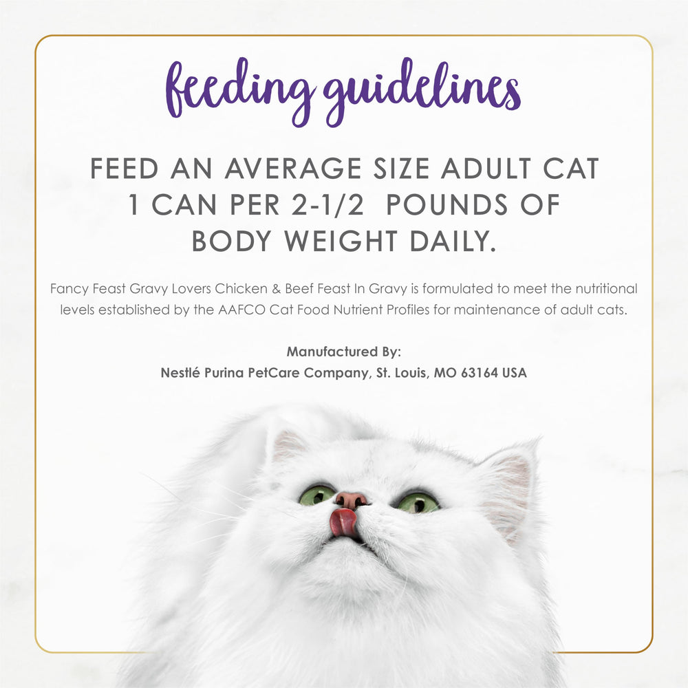 Fancy Feast Gravy Lovers pack of 24 cans for easy feeding